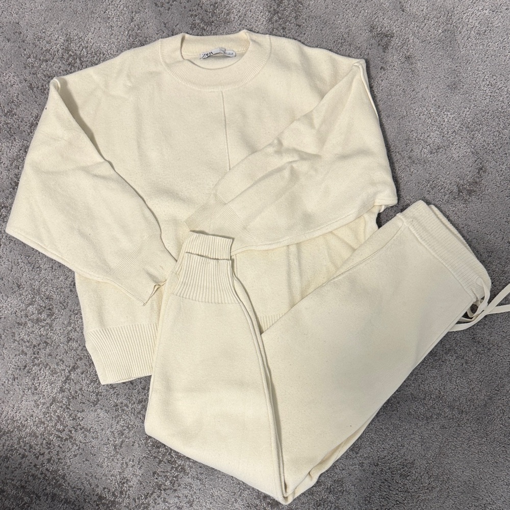 Zara Cream Knit Set